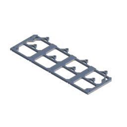 Render of MODULITH 115 Under-Table Rail - 4W section